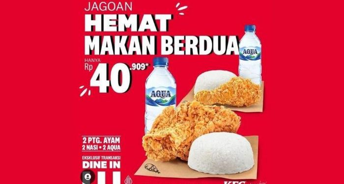 Promo KFC Beli 2 Cukup Bayar 40 Ribu!