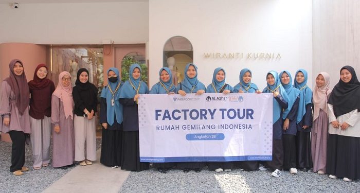 Keseruan Santri RGI Ikuti Factory Tour ke Wiranti Kurnia Bride
