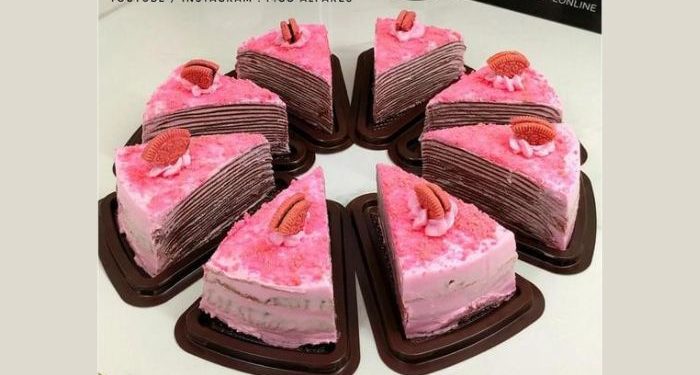 Resep Mille Crepe Oreo Black Pink