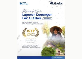 Masya Allah, Laporan Audit Keuangan LAZ Al Azhar Kembali Memperoleh WTP ke-15 Kali Berturut-turut