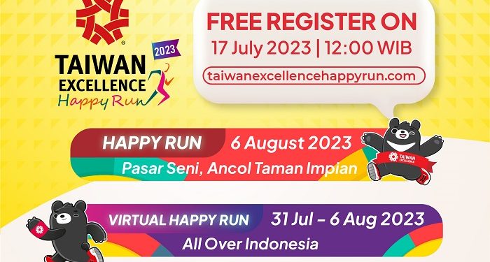Taiwan Excellence Happy Run 2023 akan Segera Digelar, Ajak Masyarakat Berolahraga sambil Bersenang-Senang