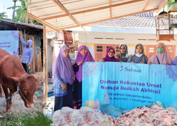 Salimah Kabupaten Kudus Sembelih Sapi dan Lima Kambing