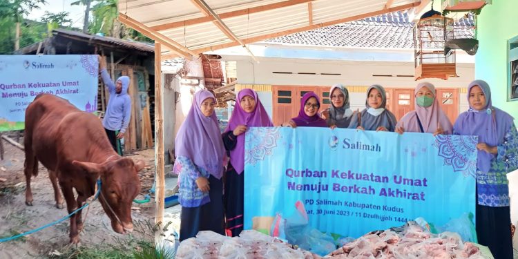 Salimah Kabupaten Kudus Sembelih Sapi dan Lima Kambing