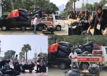 Ubah Sampah Jadi Berkah, ALW Kumpulkan 770 kg Sampah dari Tabligh Akbar di Istiqlal