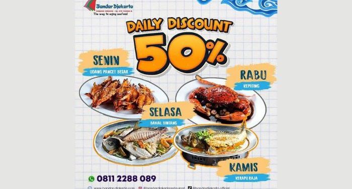 Bandar Djakarta Cirebon Diskon 50 Persen