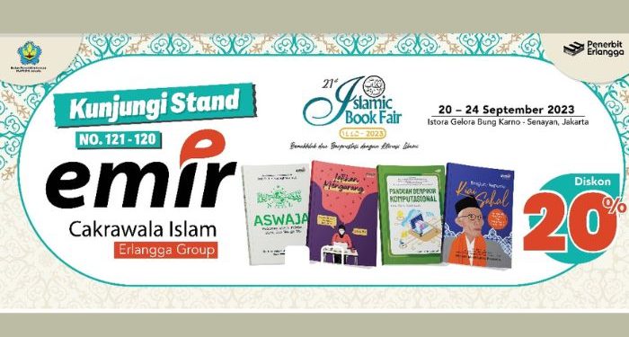 Sediakan Buku-Buku Islami, Penerbit Emir Berikan Diskon hingga 20 Persen di Islamic Book Fair 2023