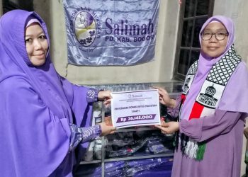 Salimah Bojonggede Serahkan Bantuan Kemanusiaan untuk Palestina Lebih dari Rp26 Juta