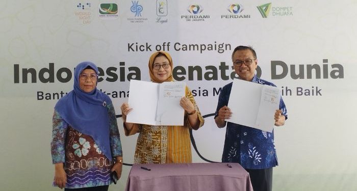 Bantu Anak-Anak dan Lansia Melihat Lebih Baik, Dompet Dhuafa bersama PERDAMI Canangkan Program Indonesia Menatap Dunia