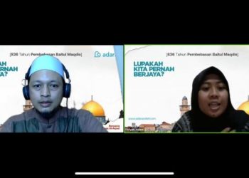 Peringati 836 Tahun Pembebasan Baitul Maqdis, Adara Relief International Gelar Webinar Edukasi