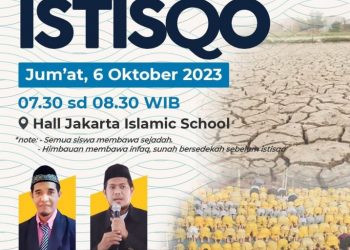 Jakarta Islamic School Gelar Shalat Istisqo, Tanamkan Keimanan Sejak Dini
