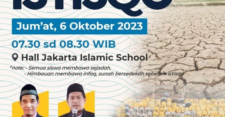 Jakarta Islamic School Gelar Shalat Istisqo, Tanamkan Keimanan Sejak Dini