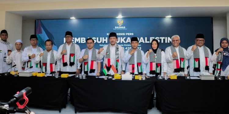 BAZNAS Bersama LAZ Salurkan Bantuan Kemanusiaan Rp12 Miliar untuk Palestina