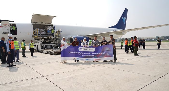 ParagonCorp Kirimkan Pesawat Bantuan Kemanusiaan untuk Warga Palestina