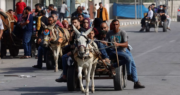 Penduduk Gaza Ganti Mobil dengan Kereta Kuda karena Kekurangan Bahan Bakar