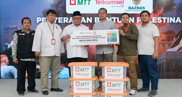 Majelis Telkomsel Taqwa Salurkan Donasi Palestina Rp150 Juta Melalui BAZNAS