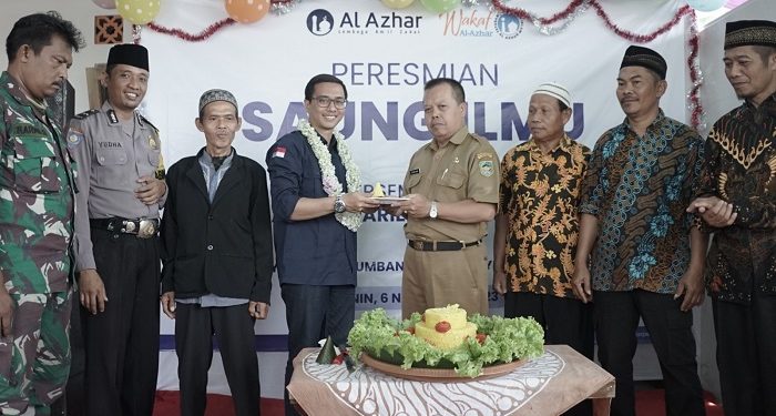 Hadirkan Pusat Interaksi Masyarakat Desa, LAZWaf Al Azhar Kembali Resmikan Saung Ilmu di Desa Kotayasa