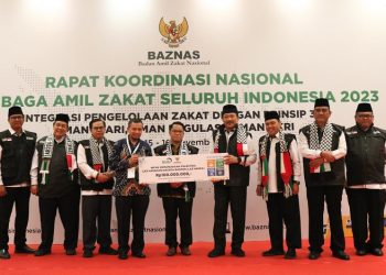 Gelar Rakornas, 15 LAZ Salurkan Bantuan untuk Palestina Melalui BAZNAS RI