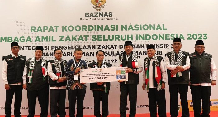 Gelar Rakornas, 15 LAZ Salurkan Bantuan untuk Palestina Melalui BAZNAS RI