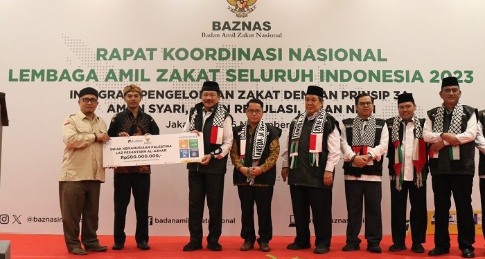 LAZ Al Azhar Salurkan Bantuan Palestina Melalui Baznas RI