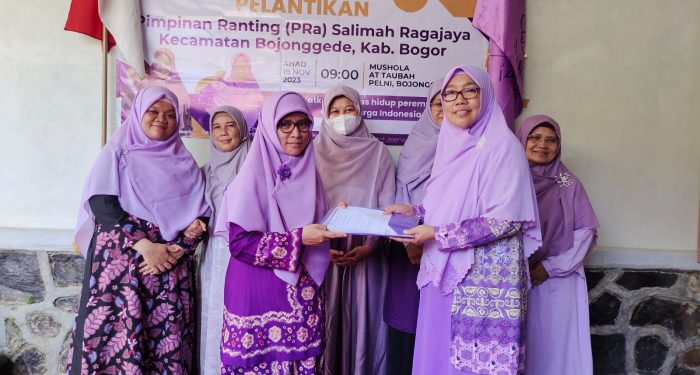 PC Salimah Bojonggede Lantik PRa Salimah Ragajaya Periode 2023-2028