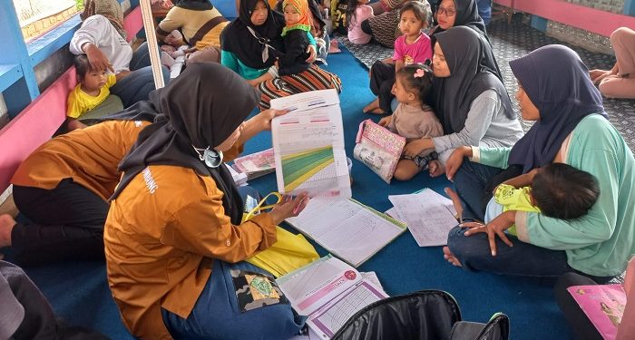 Saung Ilmu Fasilitasi Kegiatan Posyandu di Desa Haurngombong