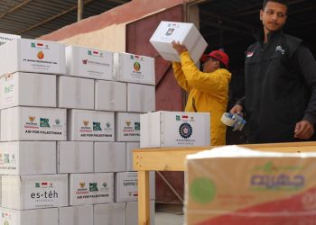 Bersama Mishr Al-Kheir, BAZNAS Kembali Kirimkan 14 Truk Kontainer Bantuan untuk Palestina