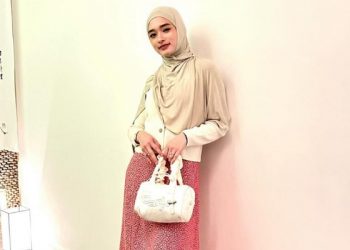 Referensi Baju Lebaran ke Rumah Keluarga, Fashion Inara Rusli Tampil Cantik dan Anggun