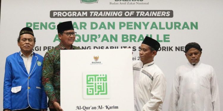 Siapkan Pengajar Kompeten, BAZNAS RI Gelar Program ToT Al-Quran Braille bagi Penyandang Disabilitas Sensorik Netra