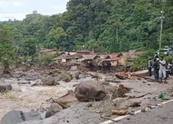 Polres Padang Pariaman Pastikan Air Terjun Lembah Anai Terputus Pascabanjir Lahar Dingin