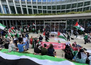 Ratusan Pengunjuk Rasa di Swiss Menuntut Agar Israel Tidak Berkompetisi di Olimpiade 2024