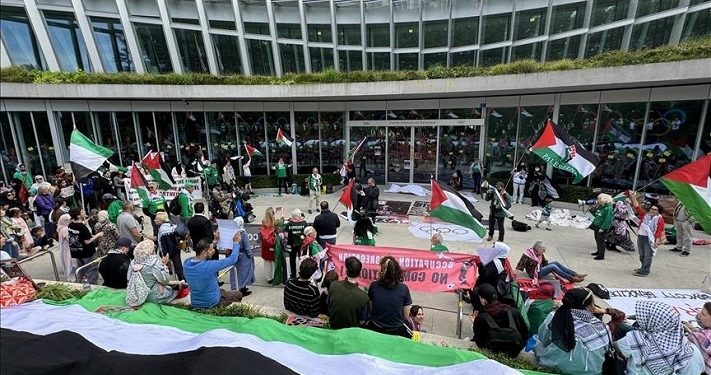 Ratusan Pengunjuk Rasa di Swiss Menuntut Agar Israel Tidak Berkompetisi di Olimpiade 2024