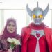 Viral, Pengantin Pria Kenakan Kostum Ultraman saat Resepsi Pernikahannya