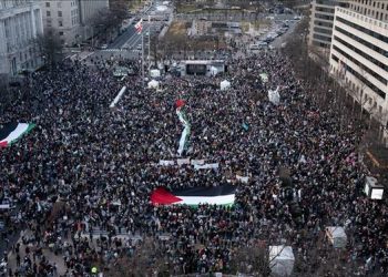 Demonstran Bersiap untuk Unjuk Rasa Besar-besaran di Jantung AS Selama Kunjungan Netanyahu