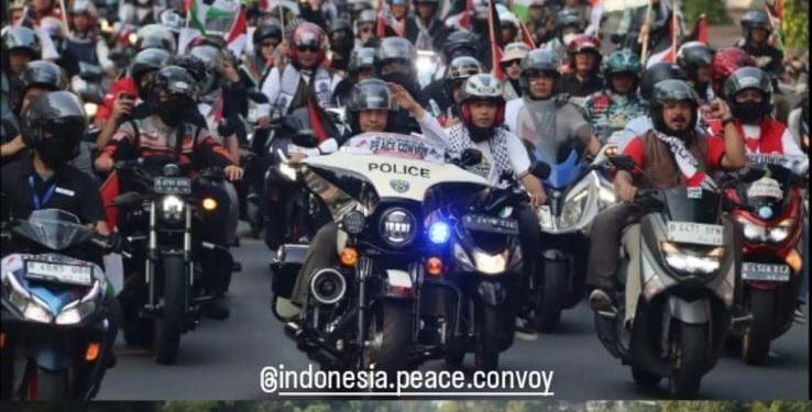 Ribuan Masa Ramaikan Indonesia Peace Convoy, Kecam Kebiadaban Israel Terhadap Palestina