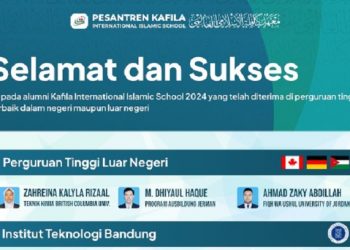 Selamat, Alumni Kafila International Islamic School Berhasil Diterima Perguruan Tinggi Terbaik