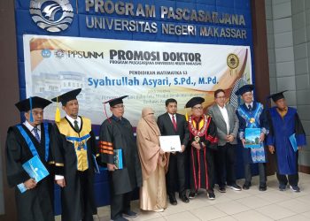 Warga Takalar Syahrullah Asyari Raih Gelar Doktor Ilmu Pendidikan Matematika di UNM, Ketua PP Muhammadiyah jadi Pengujinya