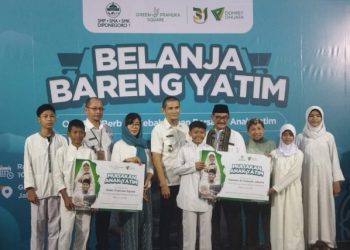 Perguruan Diponegoro Gandeng Dompet Dhuafa Gelar Belanja Bareng Yatim