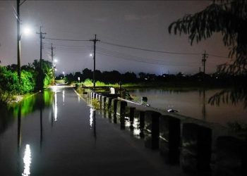 Bagian China Tengah Dilanda Hujan Lebat dan Banjir yang Disebabkan Angin Topan