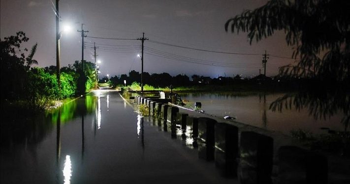 Bagian China Tengah Dilanda Hujan Lebat dan Banjir yang Disebabkan Angin Topan