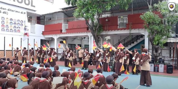 Penerimaan Tamu Ambalan Pramuka All Secondary Jakarta Islamic School