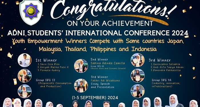 Siswa Jakarta Islamic School Bersinar di Konferensi Internasional Siswa Adni 2024