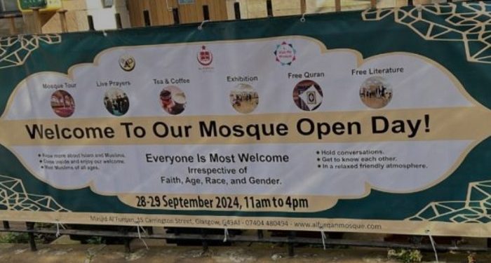 Pusat Islam Al Furqan di Glasgow’s West End Menyelenggarakan Hari Terbuka Masjid