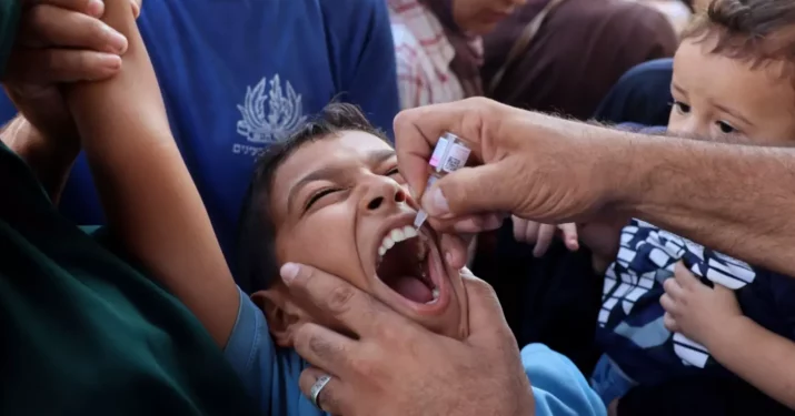 PBB Berencana Menambahkan Nutrisi Putaran Kedua Vaksinasi Polio di Gaza