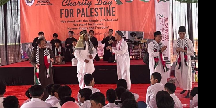 Di Charity Day for Palestine, Siswa Jakarta Islamic School Ekspresikan Cinta untuk Palestina
