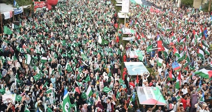 Peringati Setahun Israel Hamas, Warga Pakistan Gelar Aksi untuk Solidaritas Kepada Rakyat Palestina