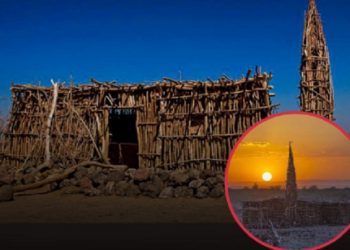 Komunitas Islam di Ethiopia Bangun Masjid Gunakan Ranting Pohon