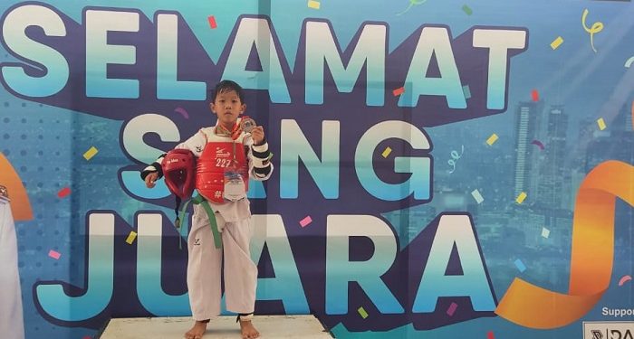 Siswa SD JISc, Darrell Khairan Laksana Raih Juara 1 Taekwondo Tingkat Provinsi