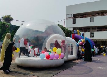 Wahana dalam Charity Day For Palestine JISc Mengajarkan Berinfak Agar Lebih Menyenangkan