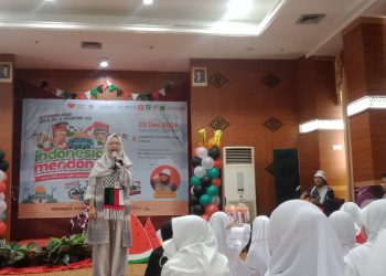 Relawan Rumah Zakat Jakarta Gelar Indonesia Mendongeng 11 Ajak Santri TPQ Mencintai Palestina