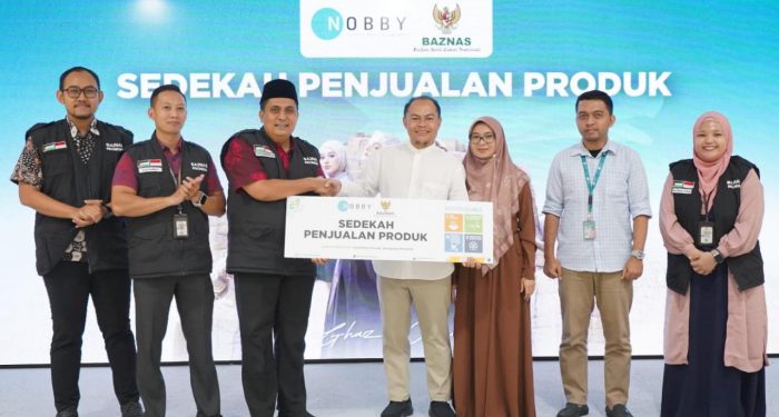 Peduli Palestina, BAZNAS Bersama Nobby Official Luncurkan Program Sedekah Penjualan Produk